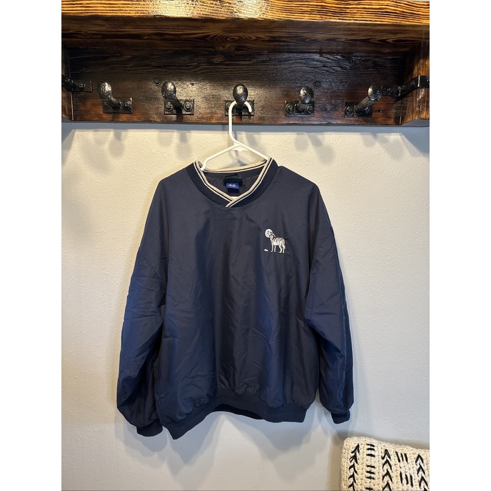 Wolf Windbreaker‎ Navy Blue Men's Large | MSRP = $35